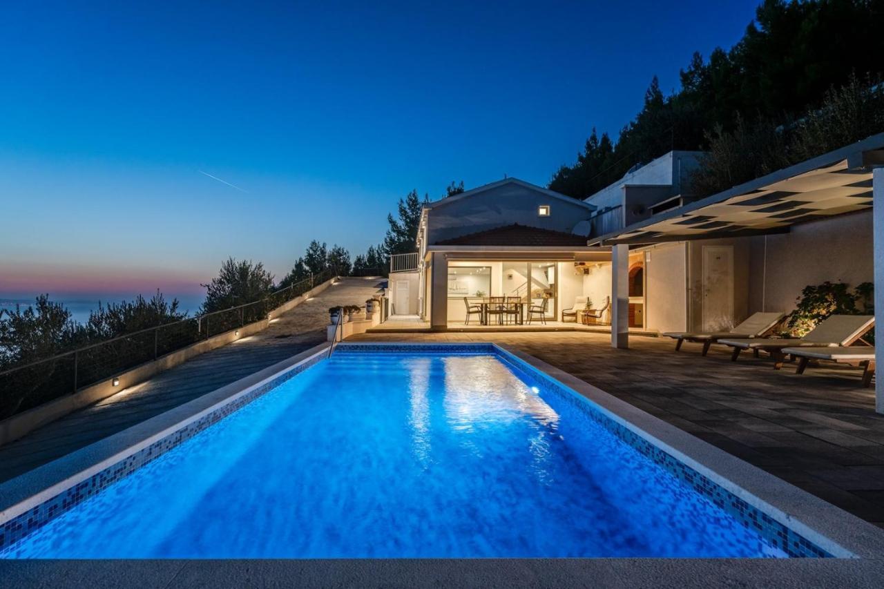 Villa Dream With Private Pool, 2 Bedrooms With En-Suite Bathrooms, Sea View Omiš Eksteriør billede